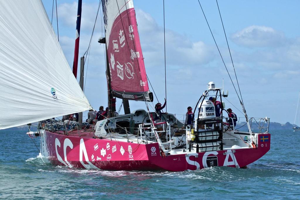 Team SCA start of Leg 5 Volvo Ocean Race © Richard Gladwell www.photosport.co.nz